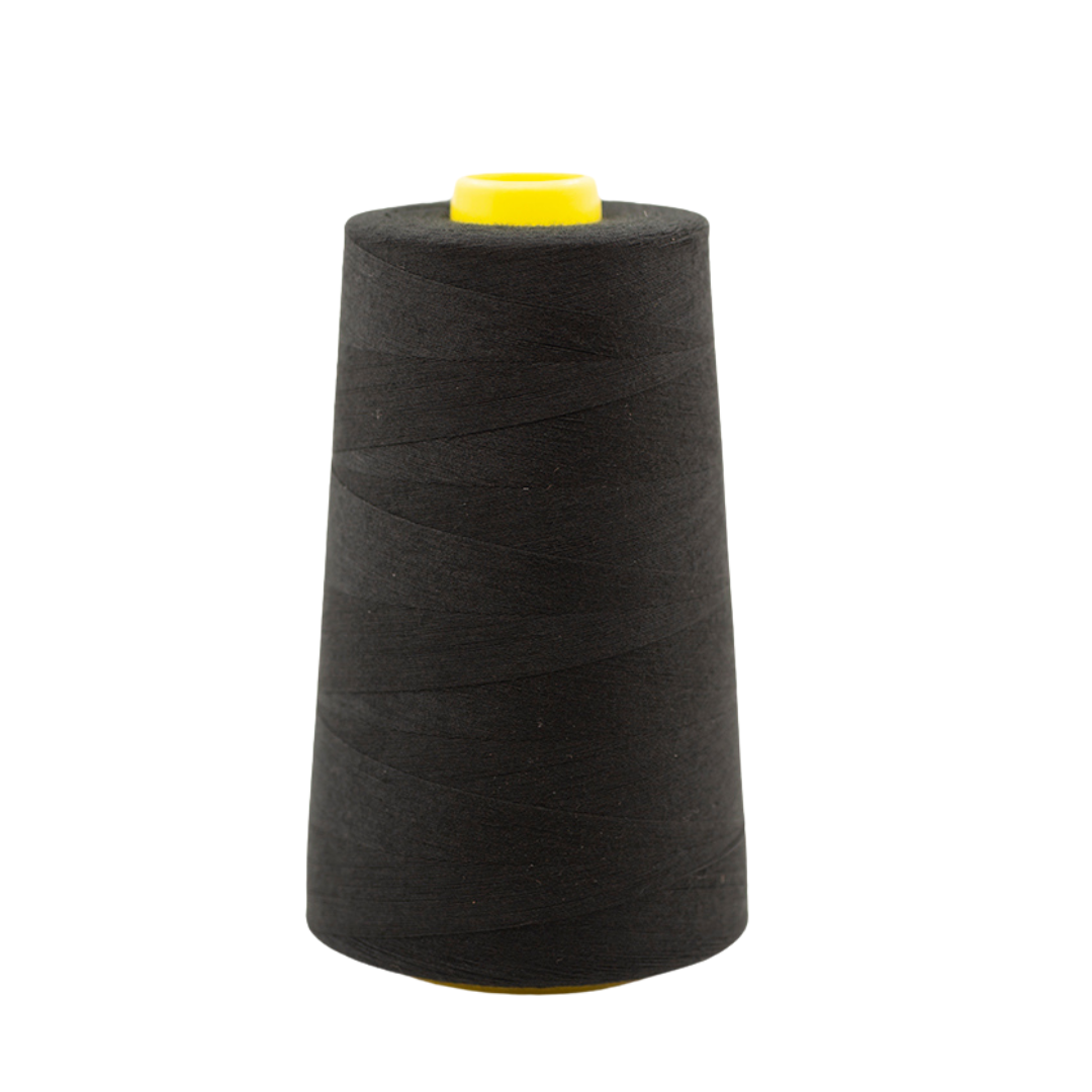 Overlocker Threads Polyester Hand /  Overlocker- 5000 Yards (Black)