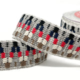 Per Metre Print Webbing: For Bag Straps- (Natural/Black/Navy/Red/Stone/Taupe) 38mm / 40mm