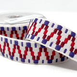 Per Metre Print Webbing: For Bag Straps- (Natural/Purple/Bordeaux/Red) 38mm / 40mm