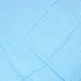 3 Metre Broderie Anglaise Floral Cotton - 45" Wide Light Blue - Pound A Metre