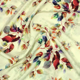 3 Metre Santorini Soft Crepe- 45" Wide (Vanilla Leaves) - Pound A Metre