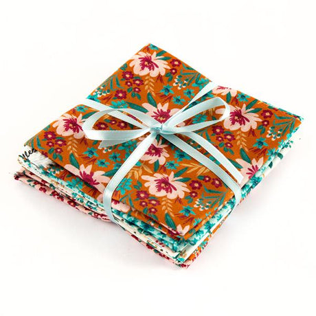 5 Piece 100% Cotton Fat Quarter Bundle- 'Istanbul' - Pound A Metre