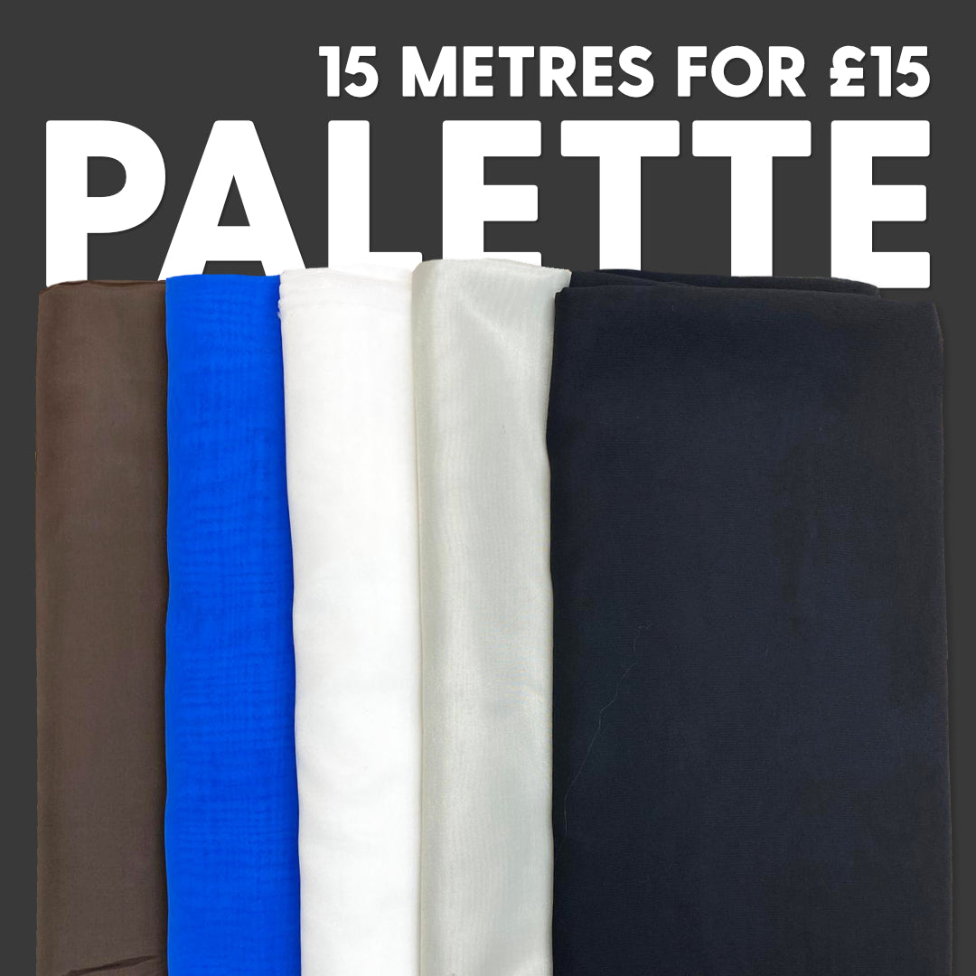 Dressmaker £1 Fabric Bundle- 15 Metres (Essential Palette)