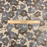 Per Metre Luxury Floral Brocade- 55” Wide (Beige Floral)