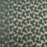 Per Metre Luxury Floral Brocade- 55” Wide (Green & Copper Floral)