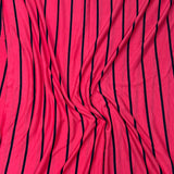 3 Metre Luxurious Printed Soft Viscose Jersey - 55" (Pink & Navy)