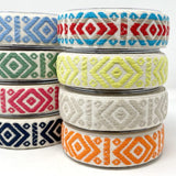 Per Metre Print Webbing: For Bag Straps- (Ecru/Prato) 38mm / 40mm