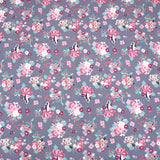 3 Metres Printed Poplin Cotton - 60" Wide (Floral)