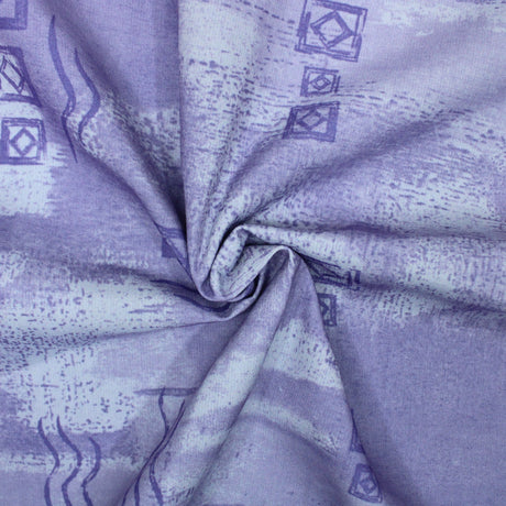 3 Metre Heavy Cotton Blend Furnishing Patterned Fabric 94" Wide (Lilac )