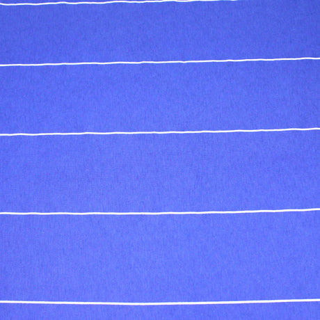 3 Metres Luxurious Printed Cotton Jersey - 55" (Blue Stripes)
