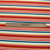 3 Metres Premium Stripped Soft Linen Effect 55" Wide - (Bright)