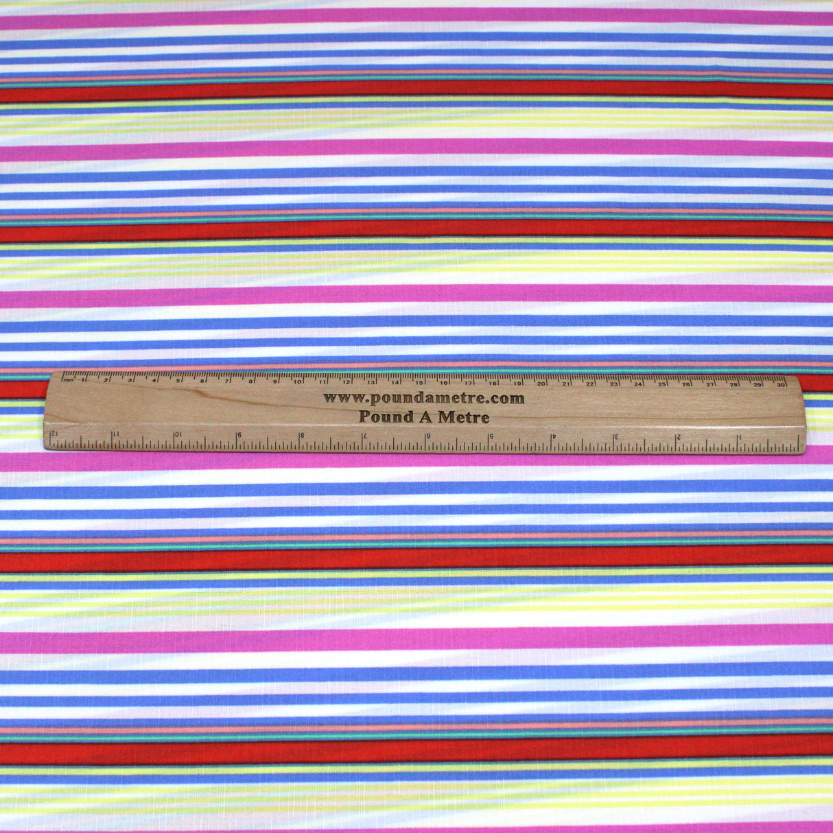 3 Metres Premium Stripped Soft Linen Effect 55" Wide - (Pastel)