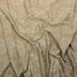 3 Metres Printed Looped Backed Terry Jersey 55" Wide (Beige)