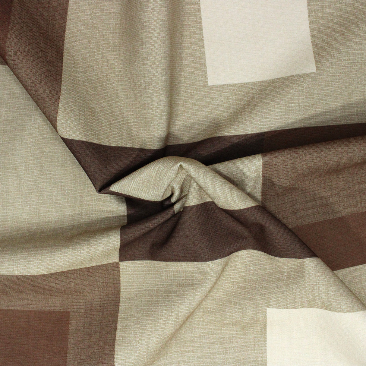 3 Metres Premium Print Squared Suiting 55" wide (Brown Squared)