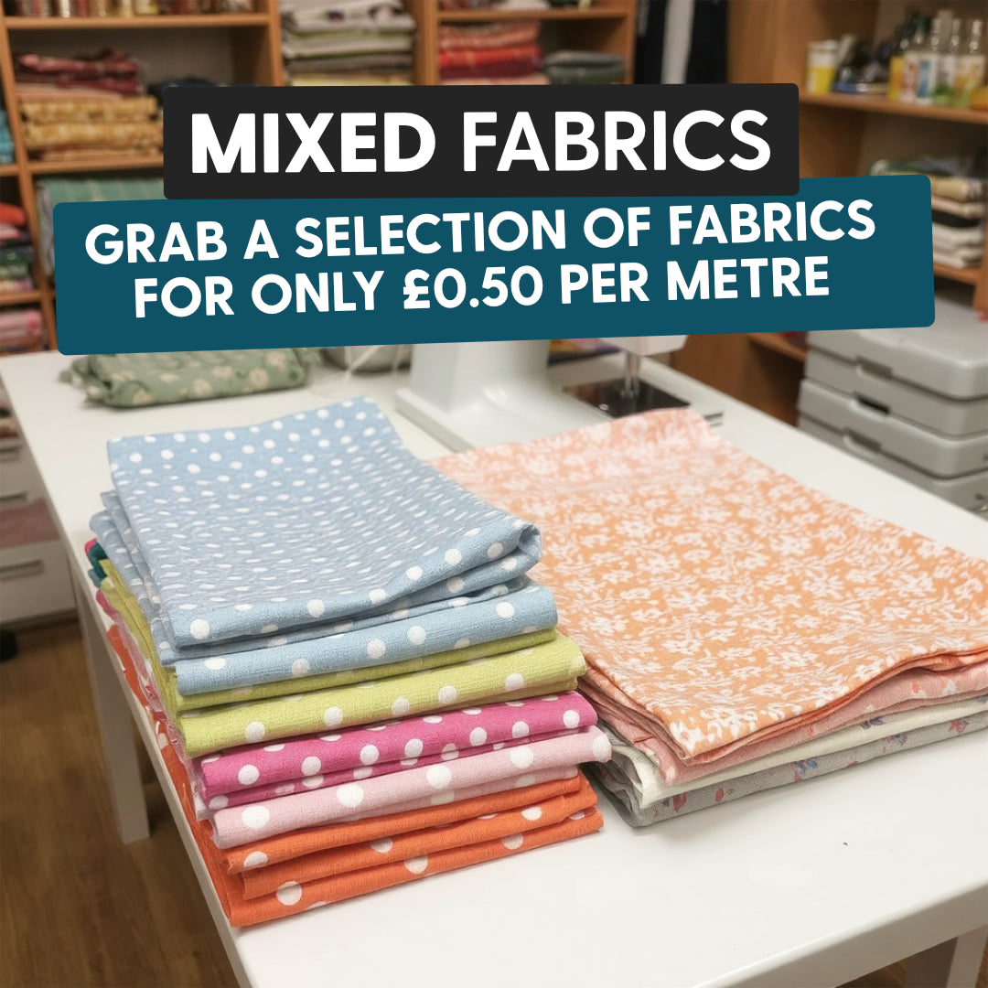 '50p A Metre' Mixed Fabric Bundle (30 Metres)