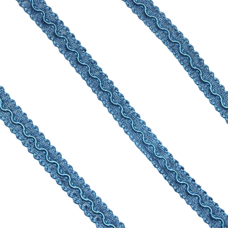 Per Metre Lace Trimming- (Holographic Blue)