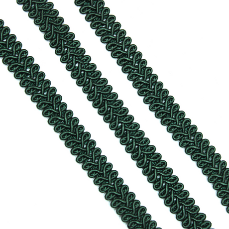 Per Metre Lace Trimming- (Holographic Dark Green)
