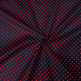 Per Metre Digitally Printed 100% Cotton- 45" Wide (Red stars)