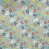 Per Metre Digitally Printed 100% Cotton- 45" Wide (Blue with different colour feathers)