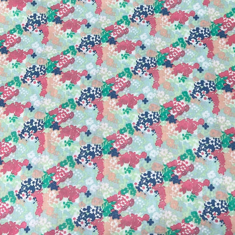 3 Metres, Luxury Poly-Cotton- 55" Wide- Flowers