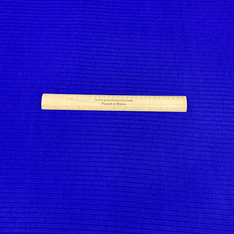 3 Metres Luxury Ribbed Jersey - 55" Wide (ROYAL BLUE)