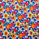 Per Metre Luxury Dressmaking 100% Cotton Lawn- 60" (Different Flowers)