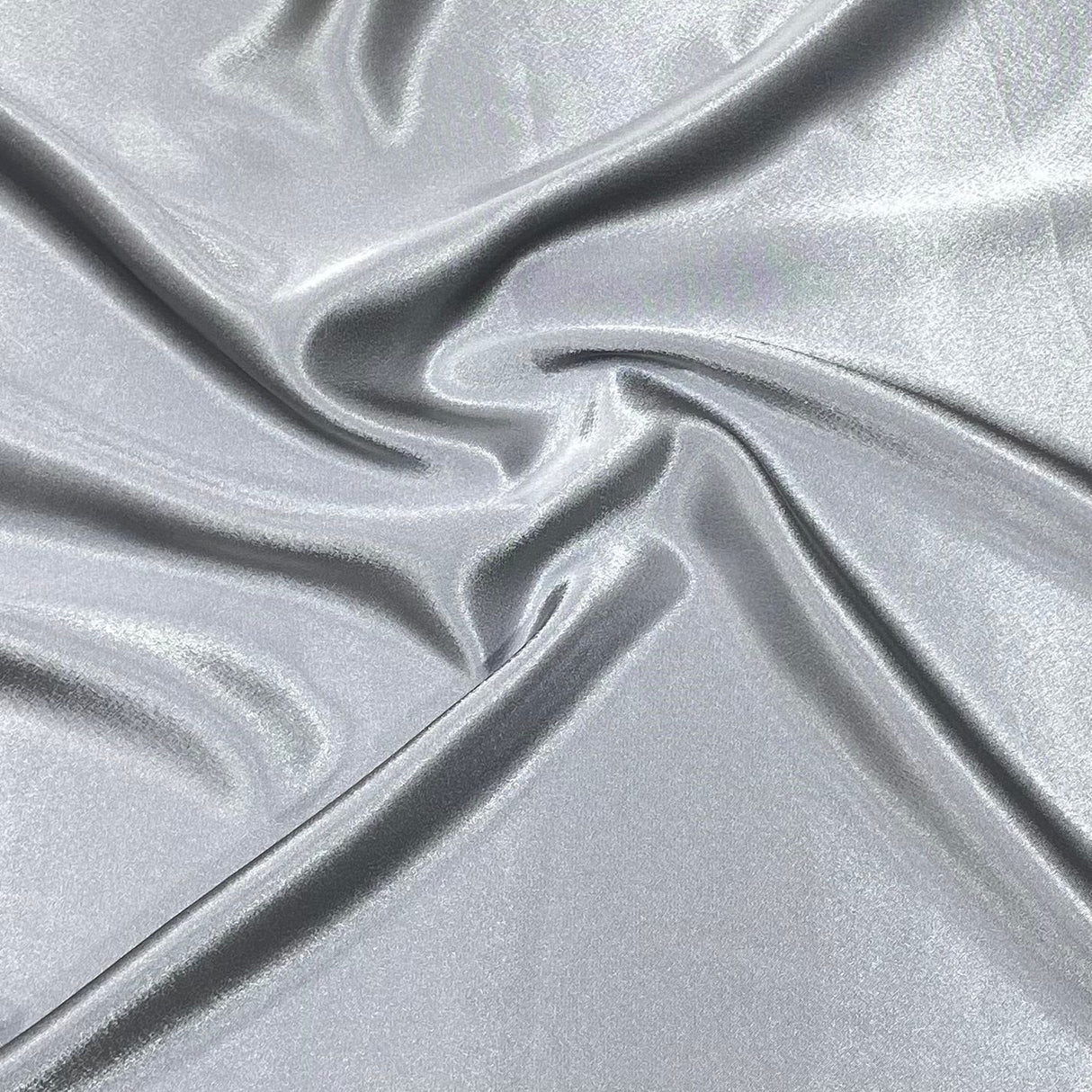 Per Metre Crepe Backed Satin - 55" Wide (Silver)