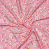 Per Metre Luxury Dressmaking 100% Cotton Lawn- 60" (Pink)