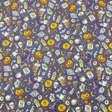 Per Metre Premium Quality 100% Quilting Halloween Cotton 45' Wide  (Halloween Night)