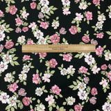 Per Metre Luxury Dressmaking 100% Cotton Lawn- 60" (Night Garden)