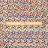 3 Metres Alpine Cashmere Effect Fabric- 45" Wide (Light Brown Floral)