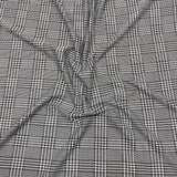 3 Metres Luxury Soft Printed Ponte Scuba - 55" Wide (Small Checks)