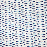 High Quality Brushed Cotton - 55" Wide (Whales)