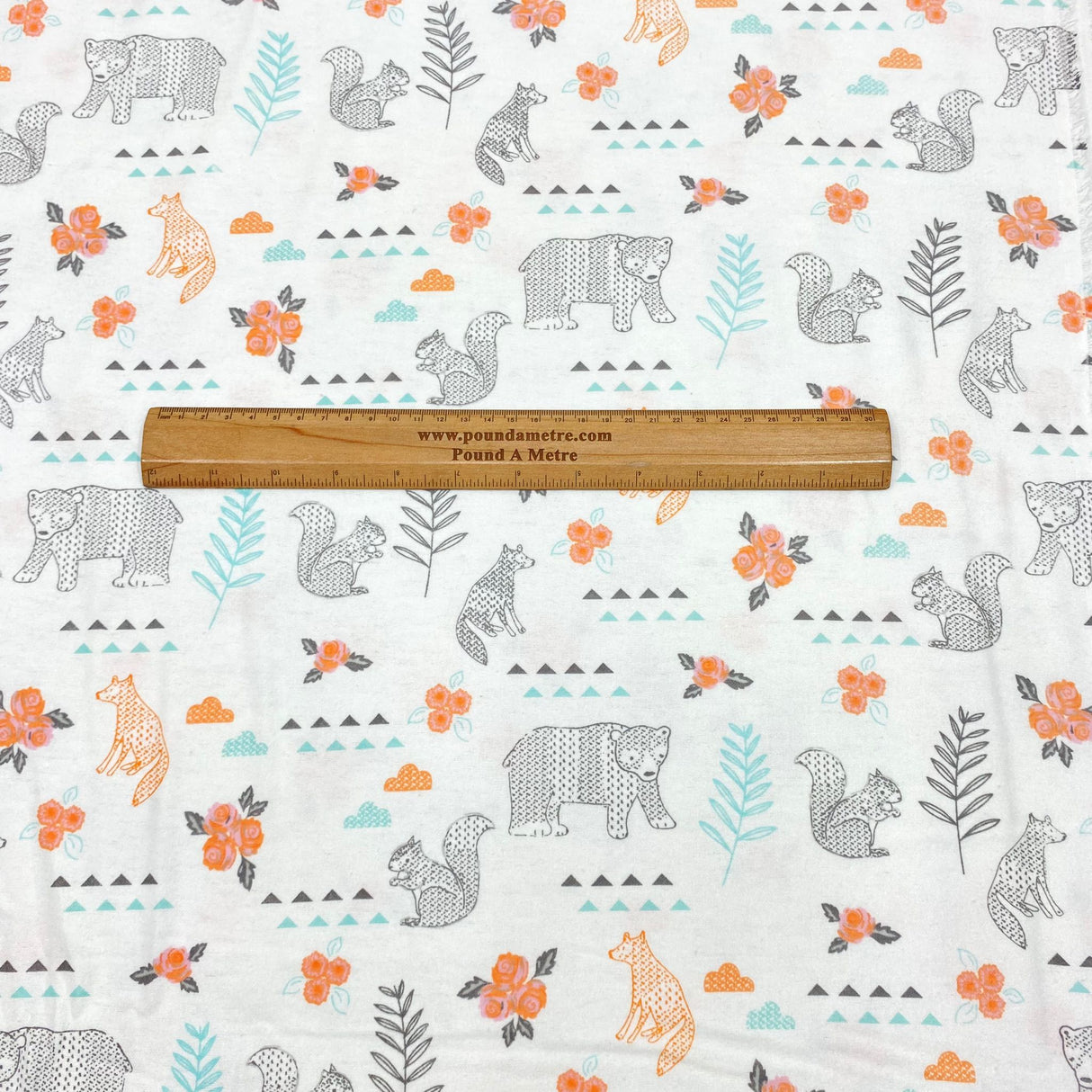 Per Metre High Quality Joann Brushed Cotton - 45" Wide (Animals)