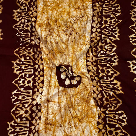 2.9 Metres Premium Quality 100% Cotton Batik - 45" Wide -  (Brown)