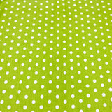 High Quality Brushed Cotton - 45" Wide (Green And White)