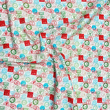 Per Metre Digitally Printed Christmas 100% Cotton- 45" Wide (Letter)