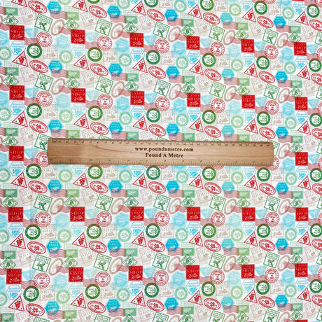 Per Metre Digitally Printed Christmas 100% Cotton- 45" Wide (Letter)