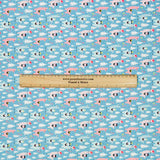 Per Metre Digitally Printed Christmas 100% Cotton- 45" Wide (Hat)