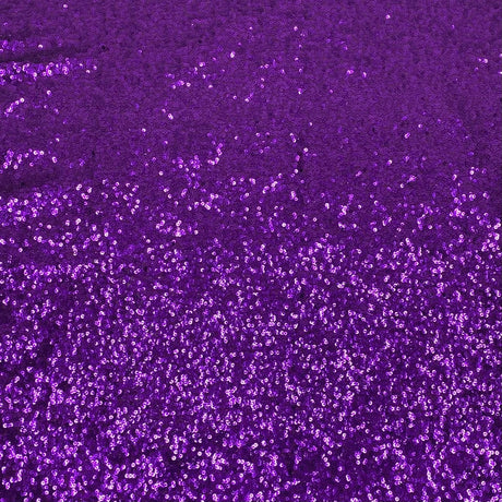 3 Metres - Luxurious Sequins On Net - 55" Wide - Purple