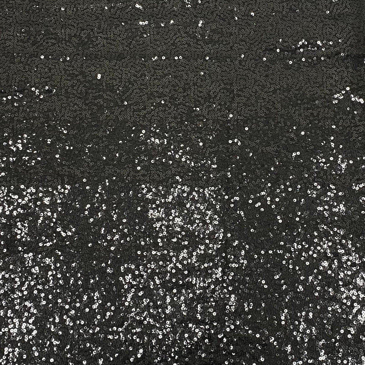 3 Metres - Luxurious Sequins On Net - 55" Wide - Black