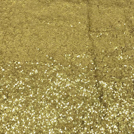 3 Metres - Luxurious Sequins On Net - 55" Wide - Gold