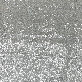 3 Metres - Luxurious Sequins On Net - 55" Wide - Silver