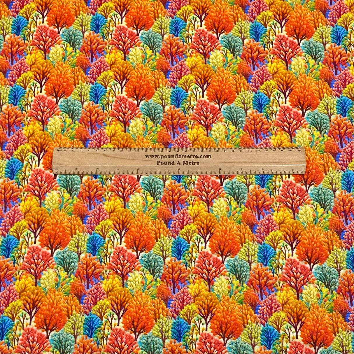 Per Metre Digitally Printed 100% Cotton- 45" Wide (Trees)