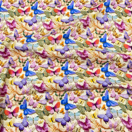 Per Metre Digitally Printed 100% Cotton- 45" Wide (Butterflies)