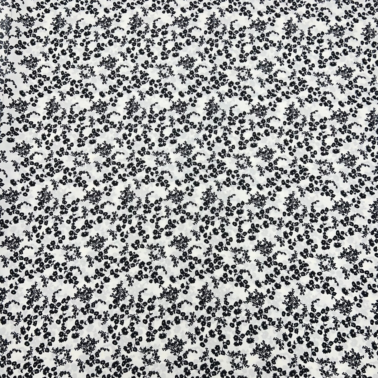 3 Metres Luxurious Solara Crepe 55" Wide (Black & White)