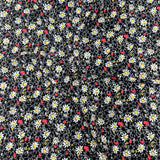 3 Metres Luxurious Solara Crepe 55" Wide (Black Garden)