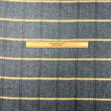 Premium Wool Rich Fabric 55" Wide  (Navy & Brown)