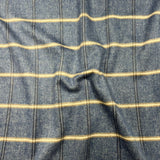 Premium Wool Rich Fabric 55" Wide  (Navy & Brown)