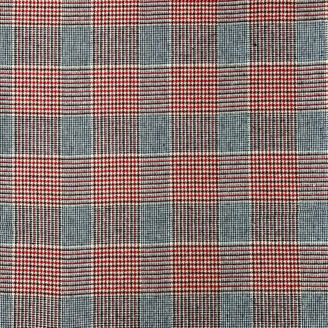 Premium Wool Rich Fabric 55" Wide  (Red Checks)